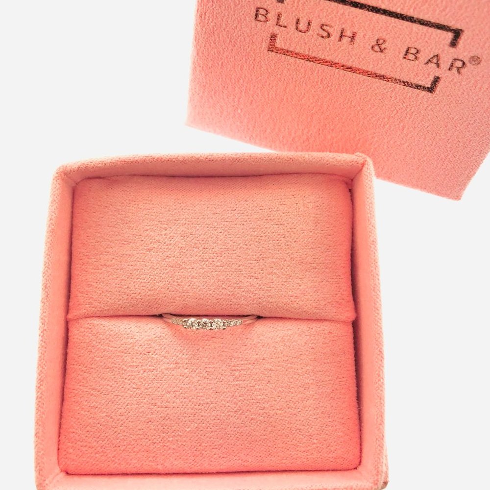 Women's Blush & Bar Sterling Silver Emie Ring